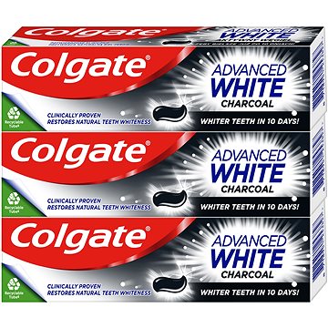 Obrázok COLGATE Advanced White Charcoal 3× 75 ml (8590232000760)