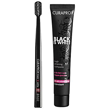 Obrázok Curaprox Black is White 90 ml + kefka (7612412423686)