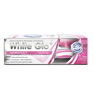 Obrázok WHITE GLO Sensitive Forte 100 ml + kefka + medzizubná kefka (9319871000653)