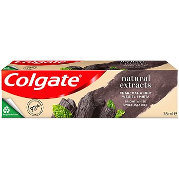 Obrázok Colgate Natural Extract Charcoal + White bieliaca zubná pasta s aktívnym uhlím  75 ml