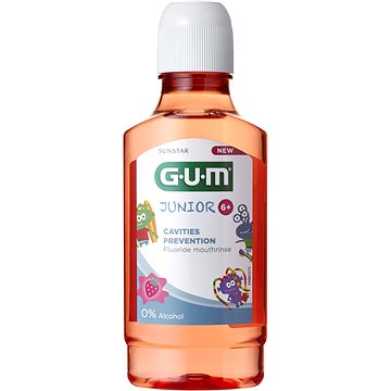 Obrázok GUM Junior ústna voda (výplach) pre deti s fluoridmi, 300 ml