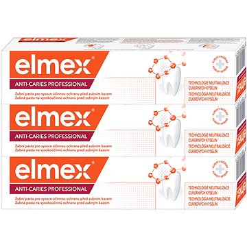 Obrázok ELMEX Anti-Caries Professional 3× 75 ml (8590232000456)