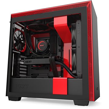 Obrázok NZXT H710 čierno-červená (CA-H710B-BR)