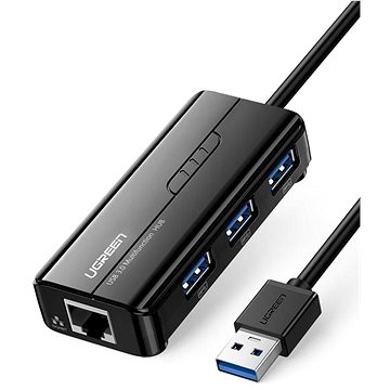 Obrázok Ugreen USB-A Hub to Ethernet + 3× USB-A 3.0 (20265)