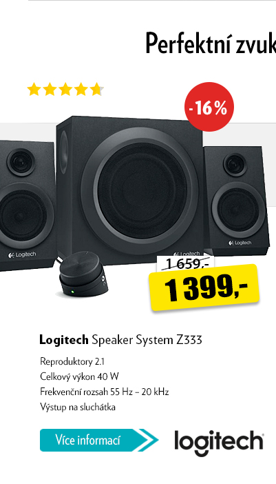 Reproduktory Logitech Speaker System Z333