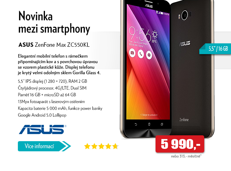 Smartphone ASUS ZenFone Max ZC550KL