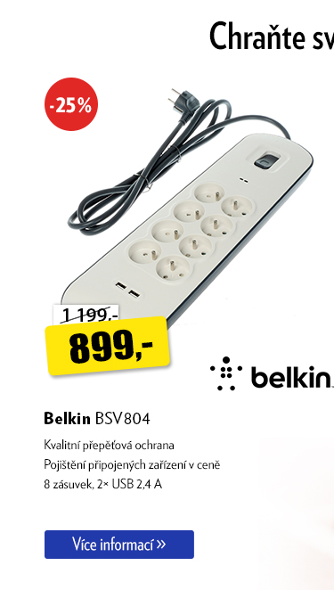 Přepěťová ochrana Belkin BSV804