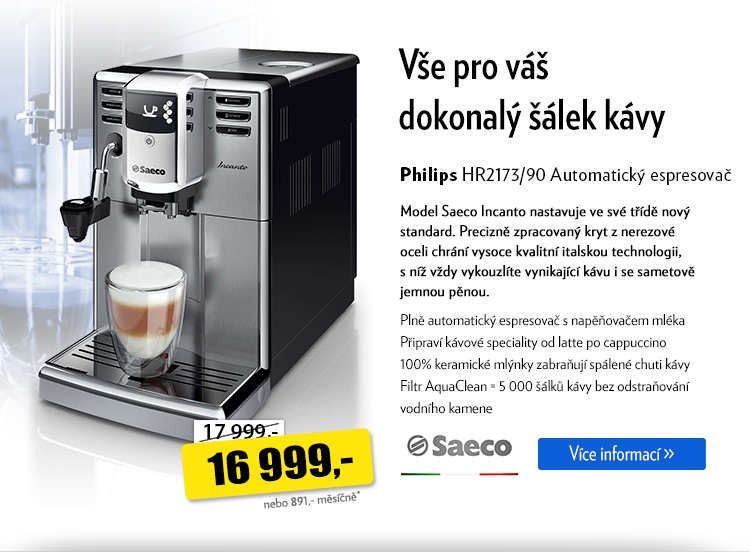 Kávovar Philips HR2173/90