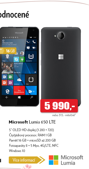 Smartphone Lumia 650 LTE