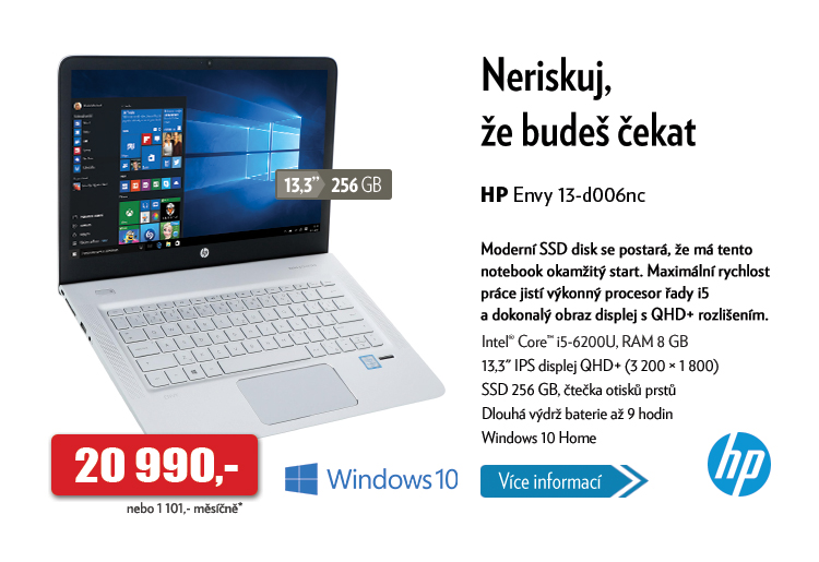 Notebook HP Envy 13-d006nc