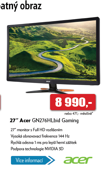 Monitor Acer GN276HLbid Gaming