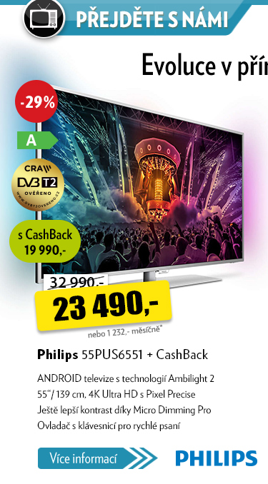 televize 55" Philips 55PUS6551