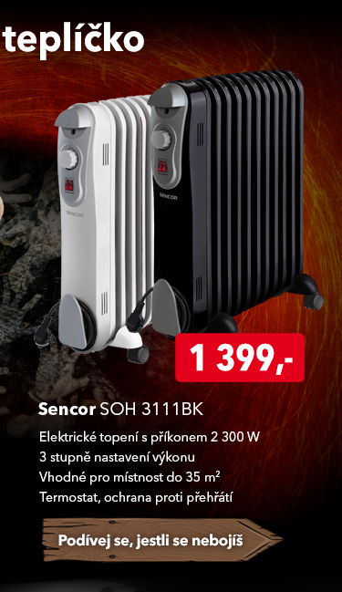 Elektrické topení Sencor SOH 3111BK