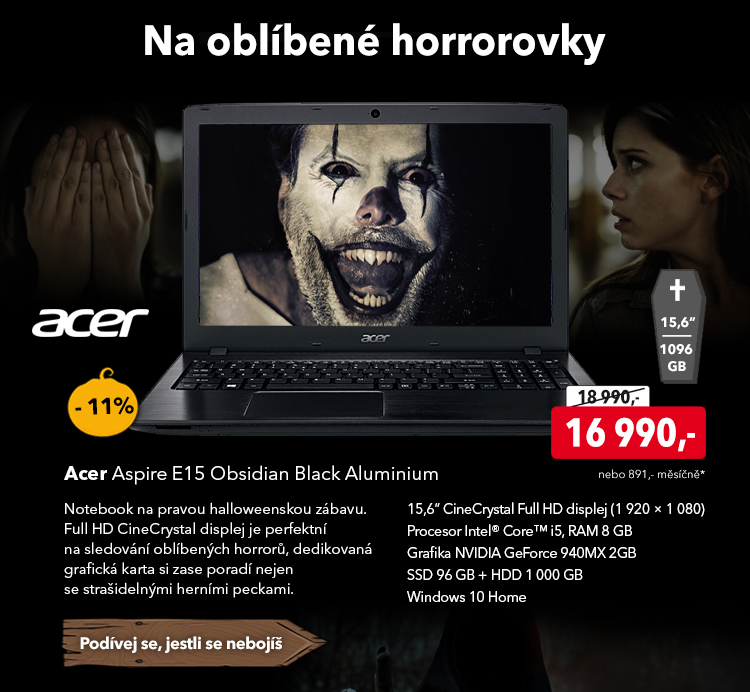 Notebook Acer Aspire E15 Obsidian