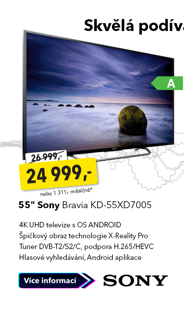 4K UHD TV 55" Sony Bravia KD-55XD7005