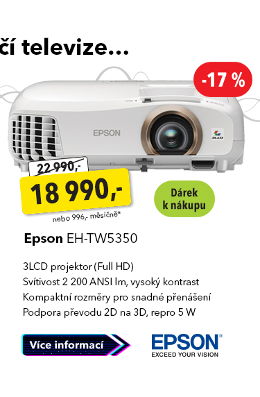 3LCD projektor Epson EH-TW5350
