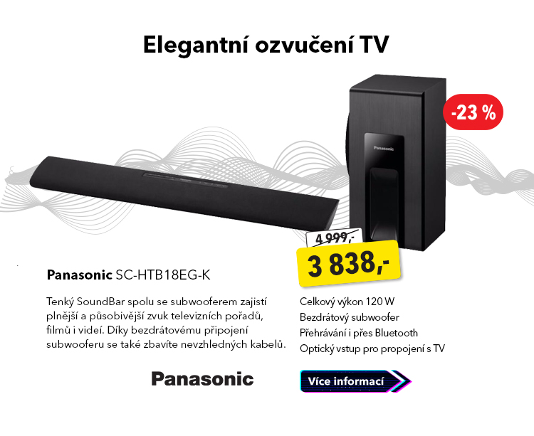 SoundBar Panasonic SC-HTB18EG-K