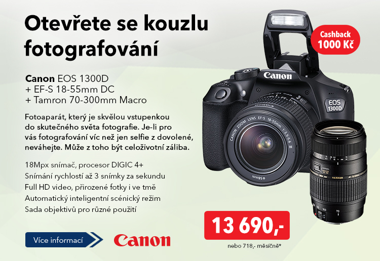 Fotoaparát Canon EOS 1300D