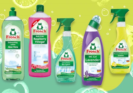 čističe Frosch – na nádobí a jiné