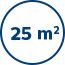 Vhodný pro místnosti do 25 m2 Vhodný pro místnosti do 25 m2