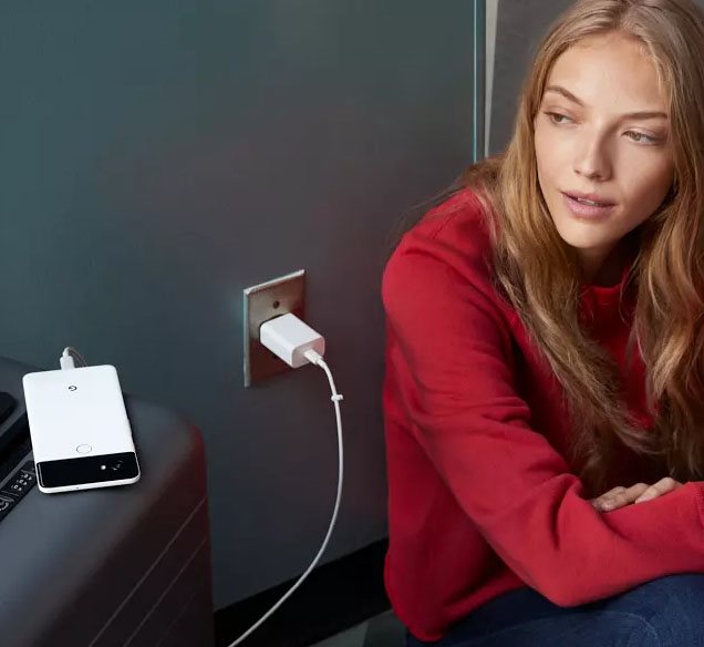 Rýchle nabíjanie je pohodlné Google Pixel 2