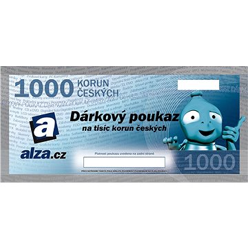 Dárkový poukaz Alza.cz na nákup zboží v hodnotě 1000 Kč