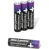 AlzaPower Rechargeable HR03 (AAA) 1000 mAh 4ks v eko-boxu