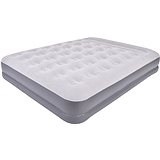 High Raised Airbed with built-in electric pump 203 cm grey