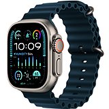 Apple Watch Ultra 2 49mm titanové pouzdro s modrým oceánským řemínkem