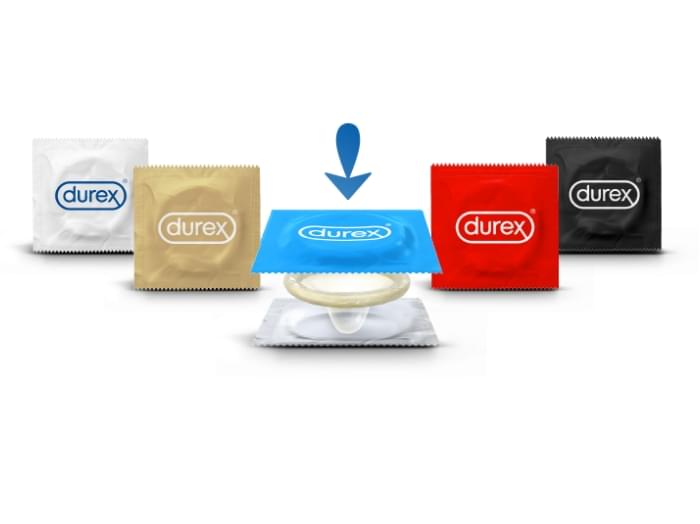 Logo Durex na fólii