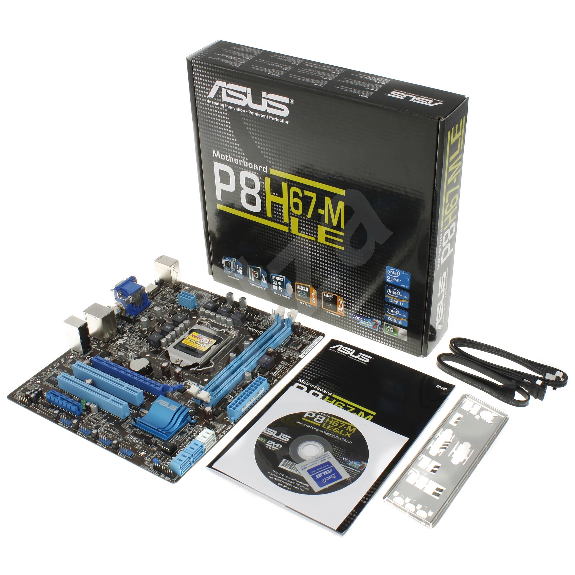 Asus p8h67 m le подключение проводов