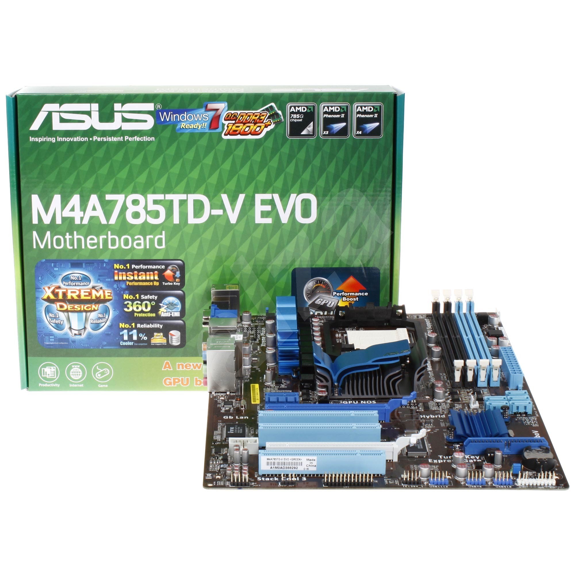 Asus m4a785td v evo нет изображения