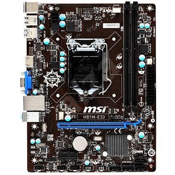 Motherboard MSI H81M-E33 | Alzashop.com