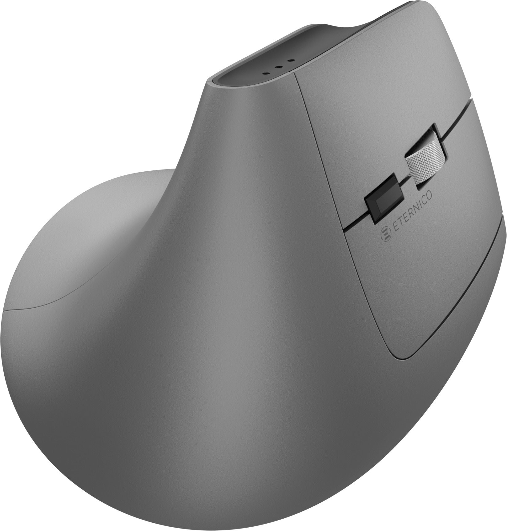 Eternico Wireless 2.4 GHz & Double Bluetooth Rechargeable Vertical Mouse MV470 szürke