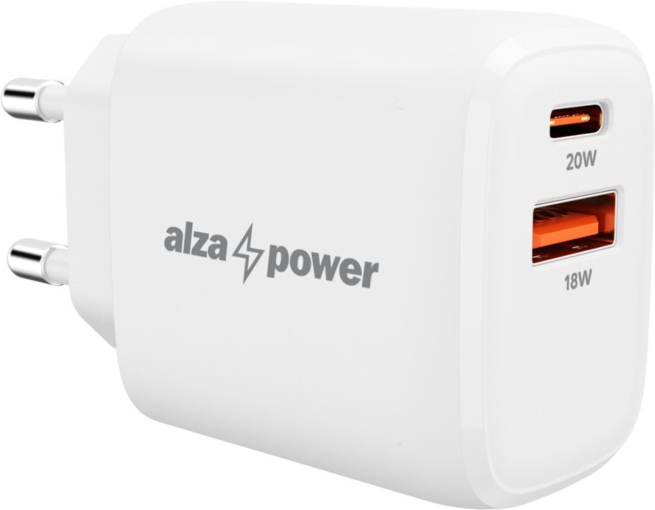 AlzaPower A100 Fast Charge 20W fehér