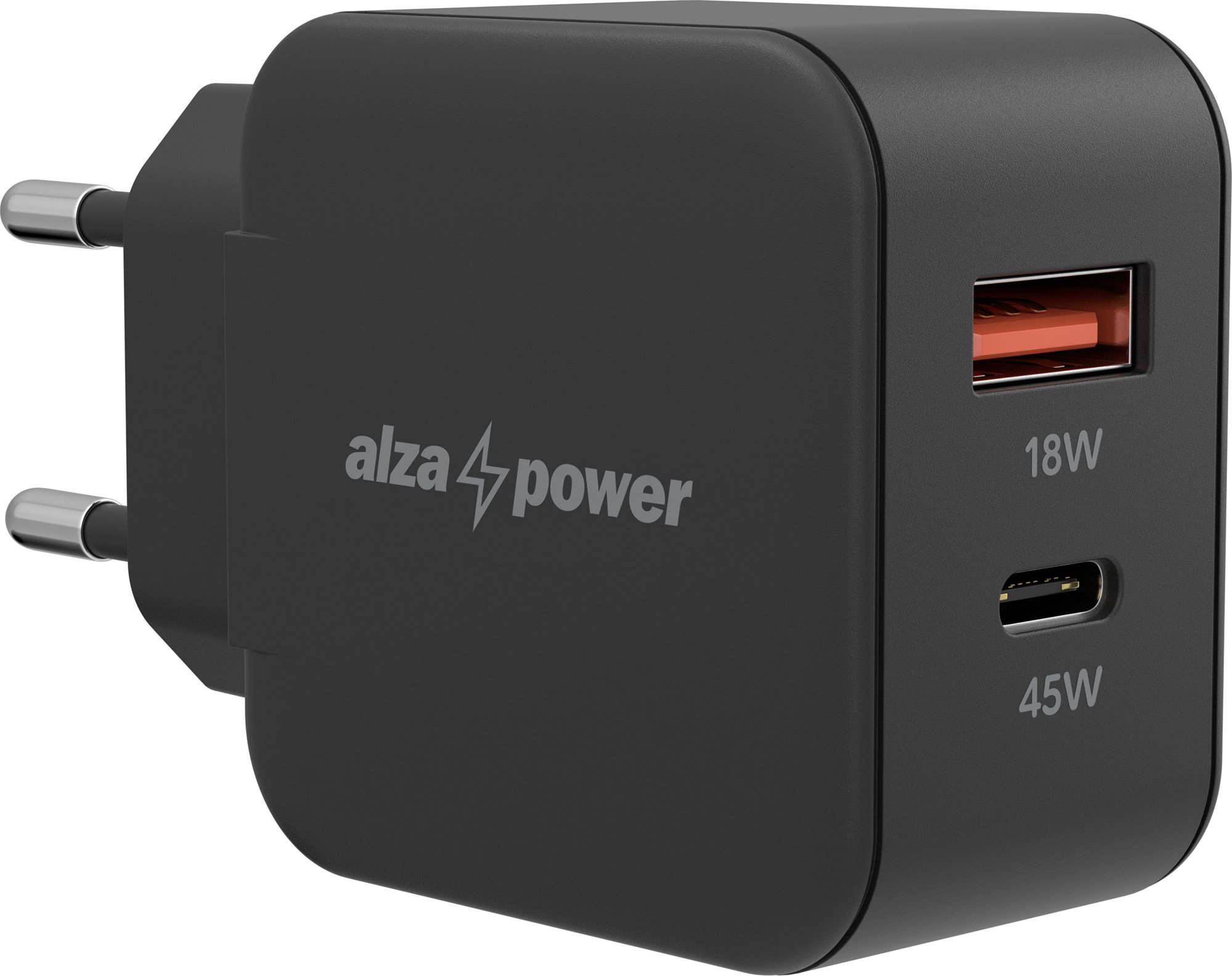 AlzaPower A145 Fast Charge - 45W, fekete