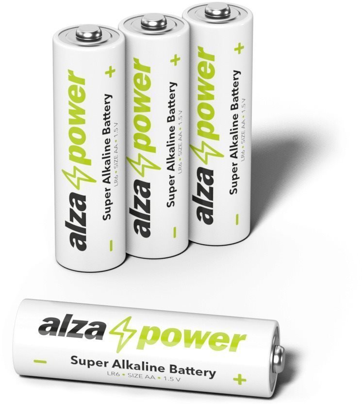 AlzaPower Super Alkaline LR6 (AA) 4 db öko dobozban