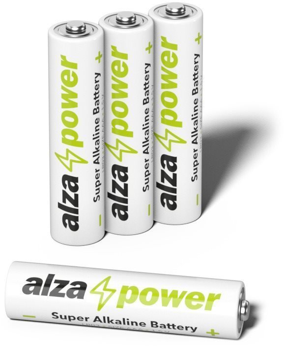 AlzaPower Super Alkaline LR03 (AAA) 4 db öko dobozban