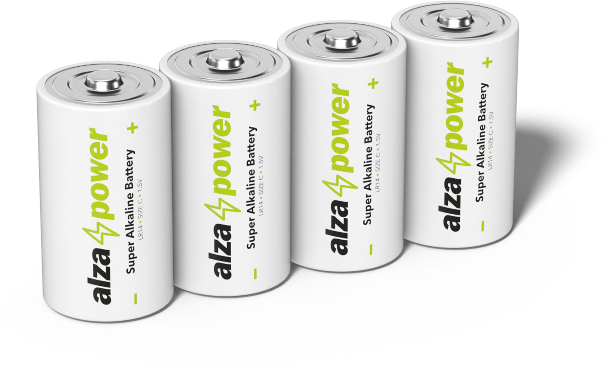 AlzaPower Super Alkaline LR14 (C) 4 db eco-dobozban