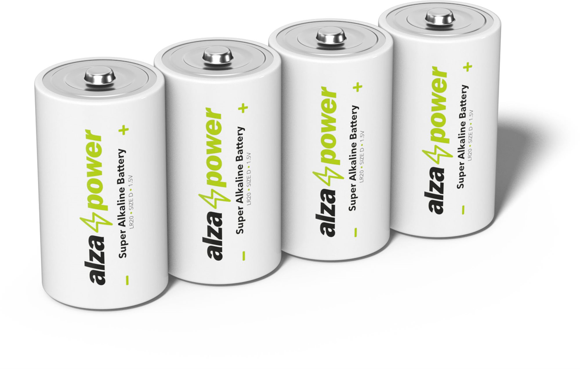 AlzaPower Super Alkaline LR20 (D) 4 db eco-dobozban