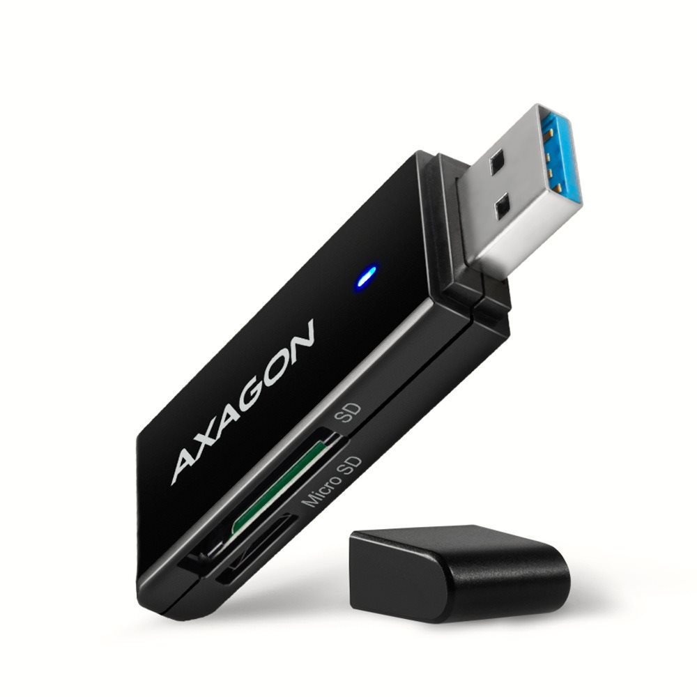 AXAGON CRE-S2N SUPERSPEED USB-A SD / microSD Card Reader