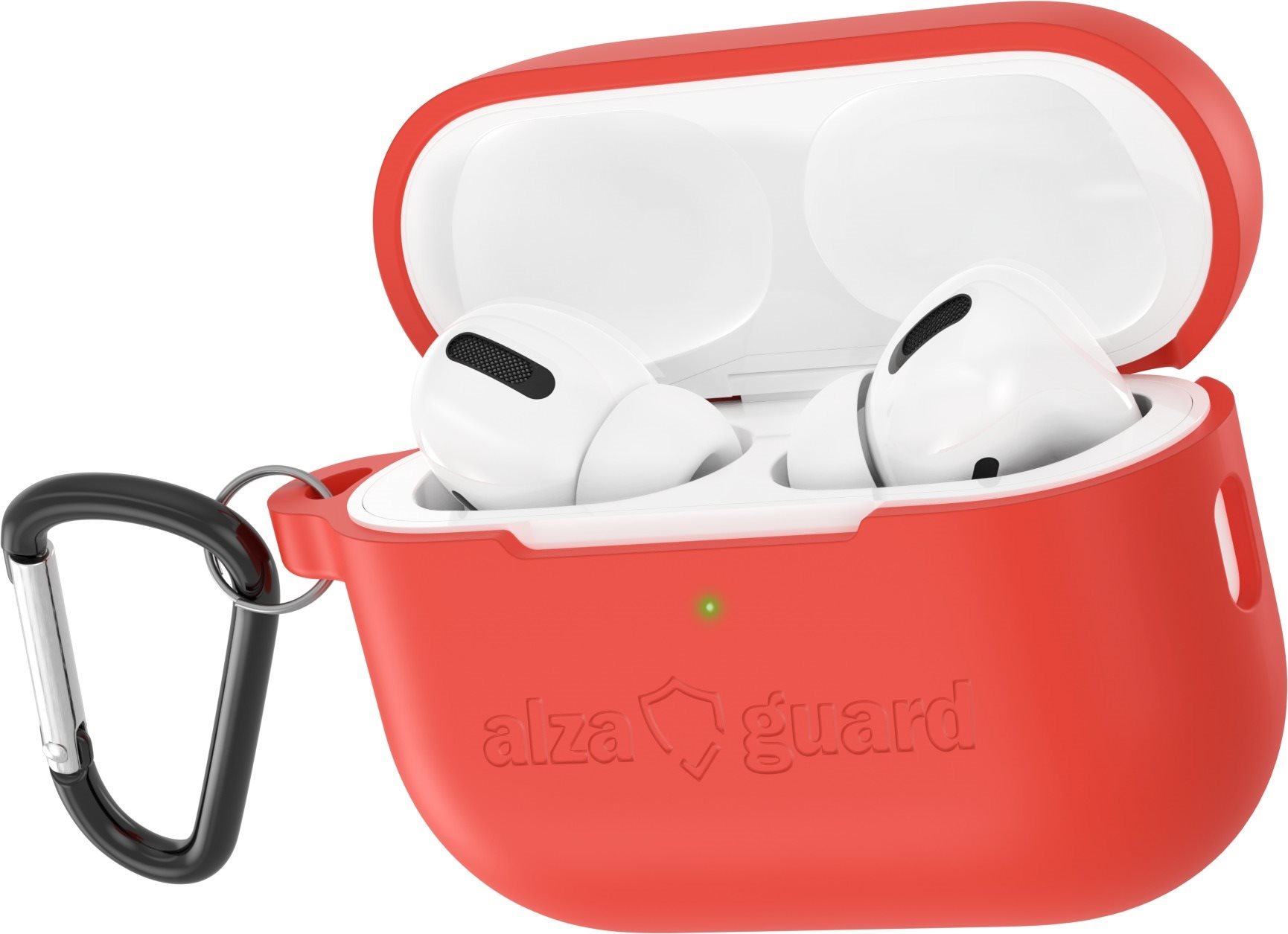 AlzaGuard Skinny Silicone Case Airpods Pro 2022 piros