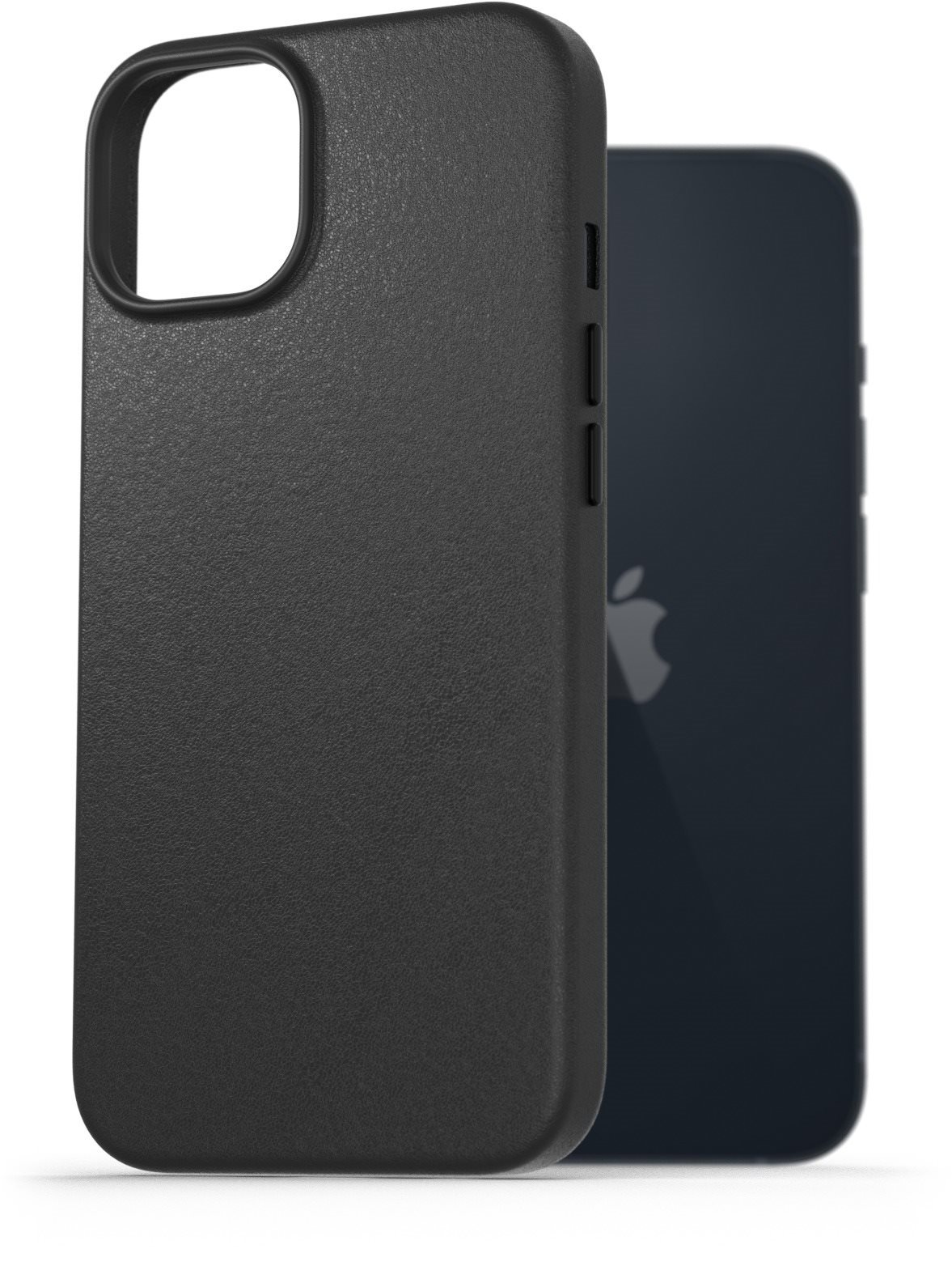 AlzaGuard Genuine Leather Case iPhone 14 fekete tok