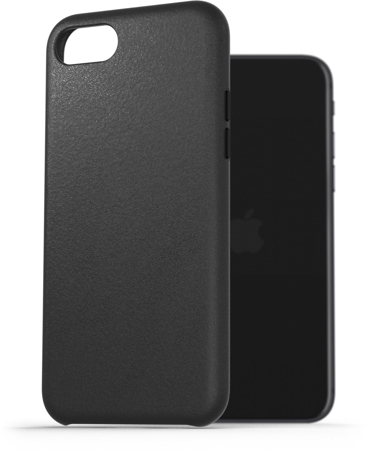 AlzaGuard Genuine Leather Case iPhone 7 / 8 / SE 2020 / SE 2022 készülékhez, fekete
