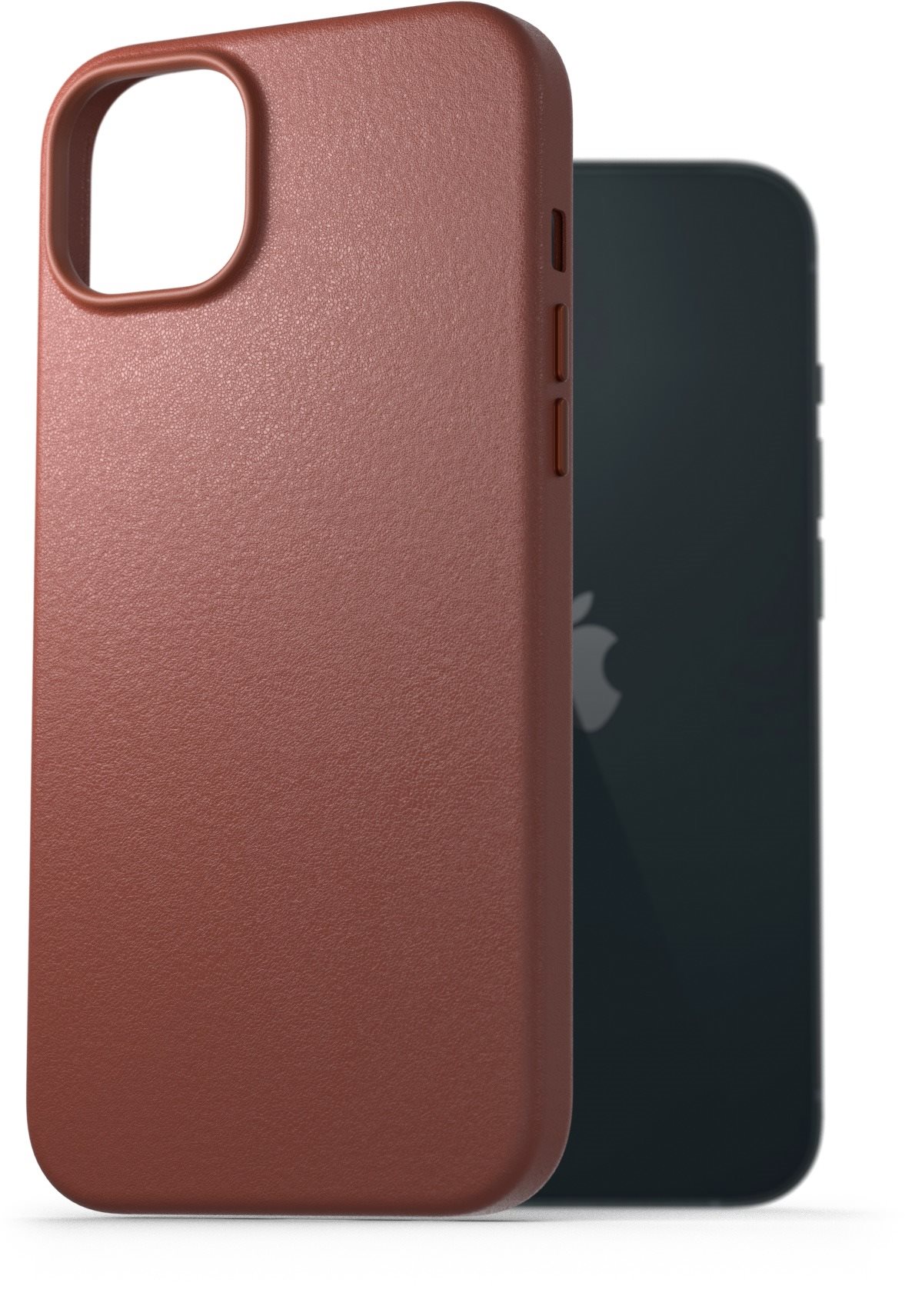 AlzaGuard Genuine Leather Case iPhone 14 Plus készülékhez, barna