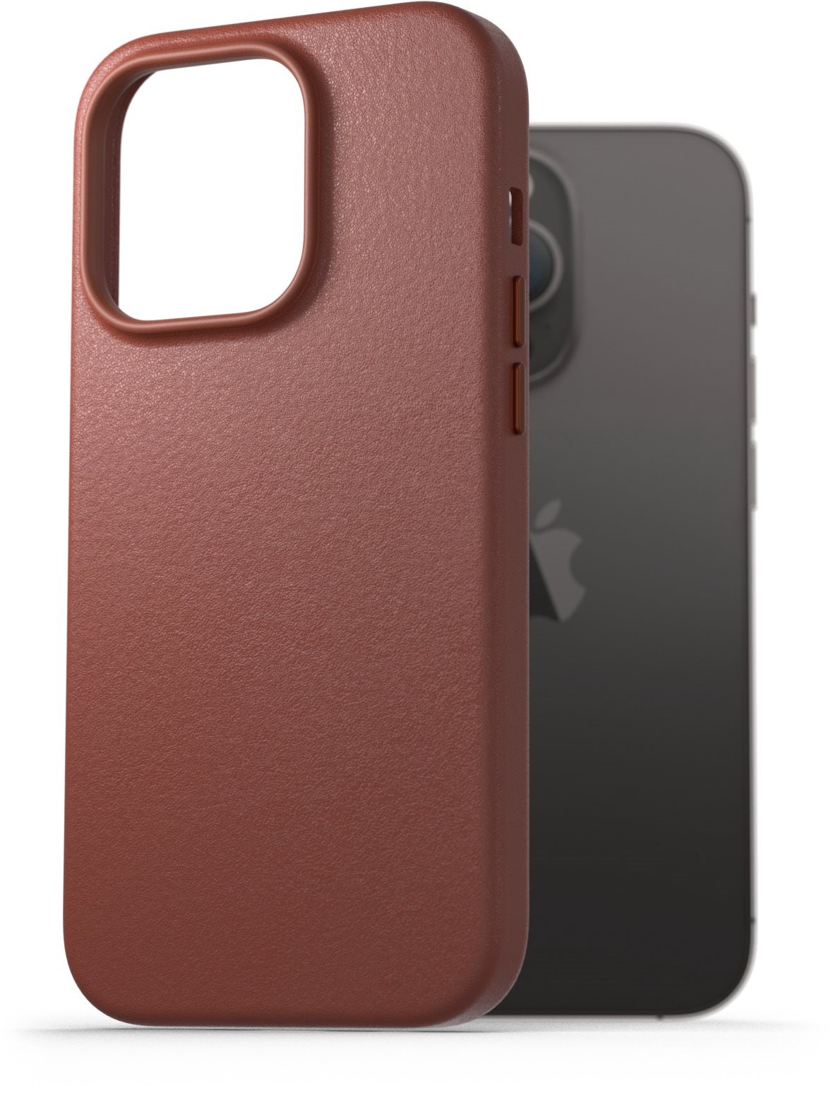 AlzaGuard Genuine Leather Case iPhone 14 készülékhez, barna