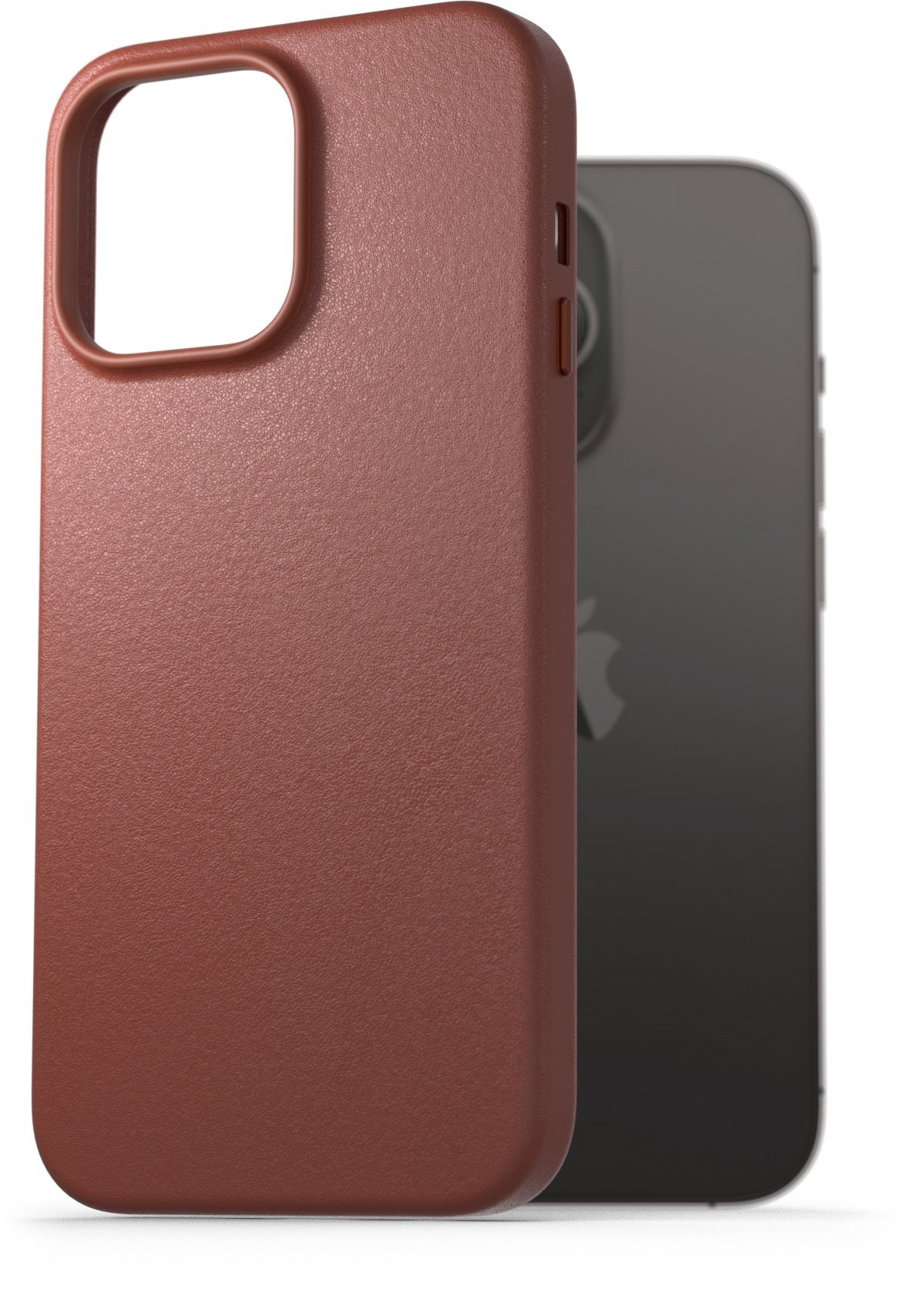 AlzaGuard Genuine Leather Case iPhone 14 Pro Max készülékhez, barna