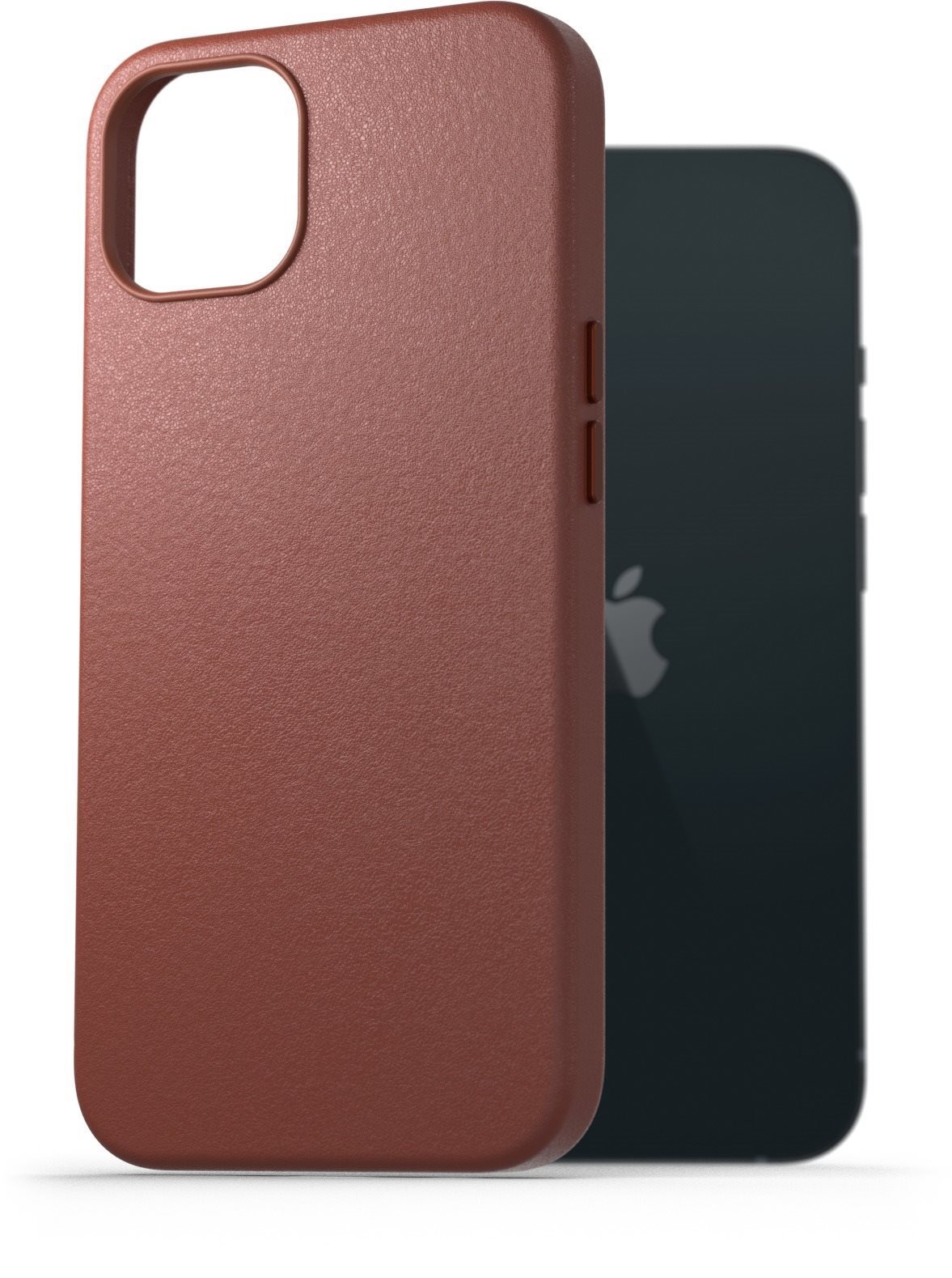 AlzaGuard Genuine Leather Case iPhone 13 készülékhez, barna
