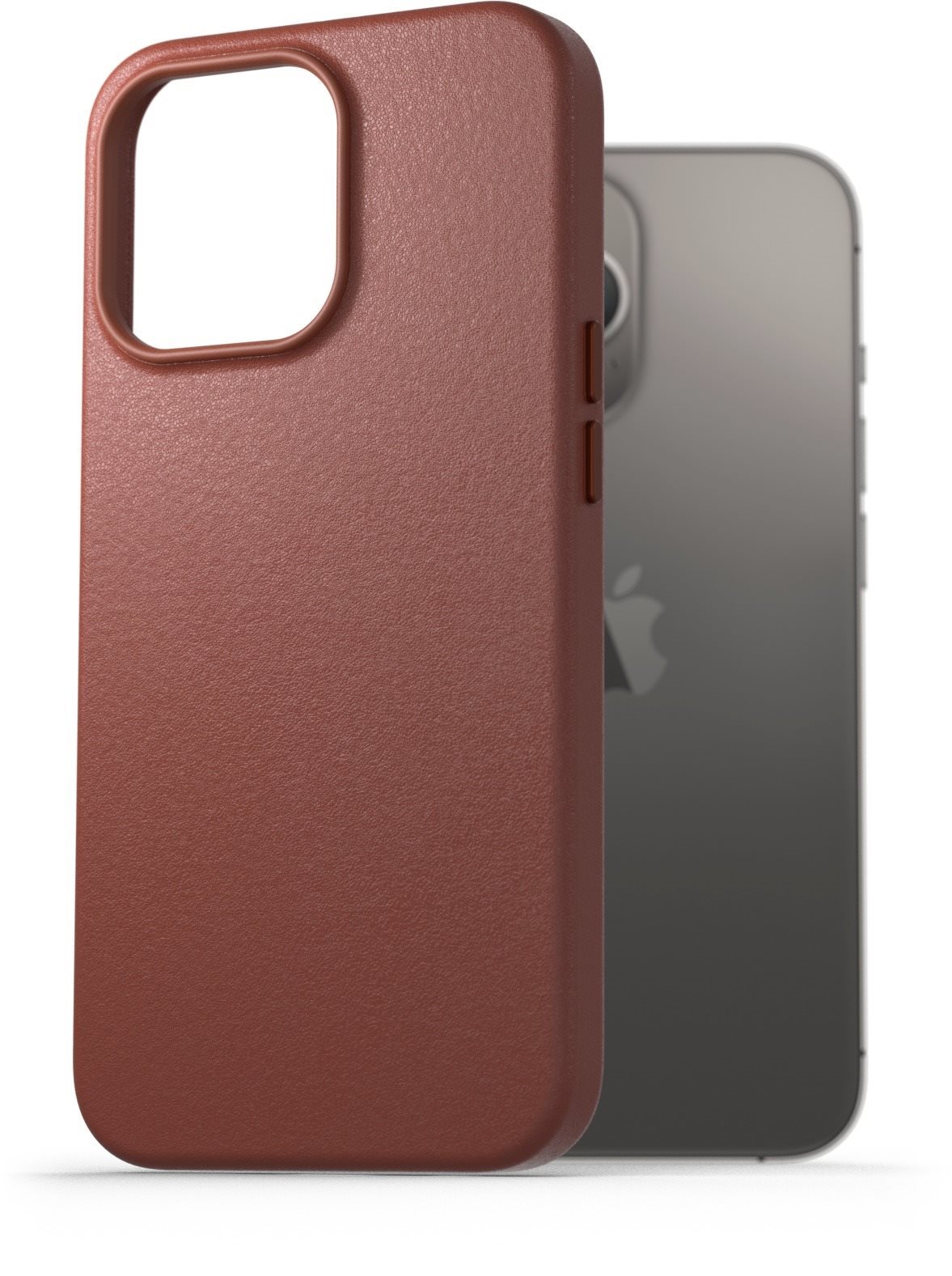 AlzaGuard Genuine Leather Case iPhone 13 Pro készülékhez, barna