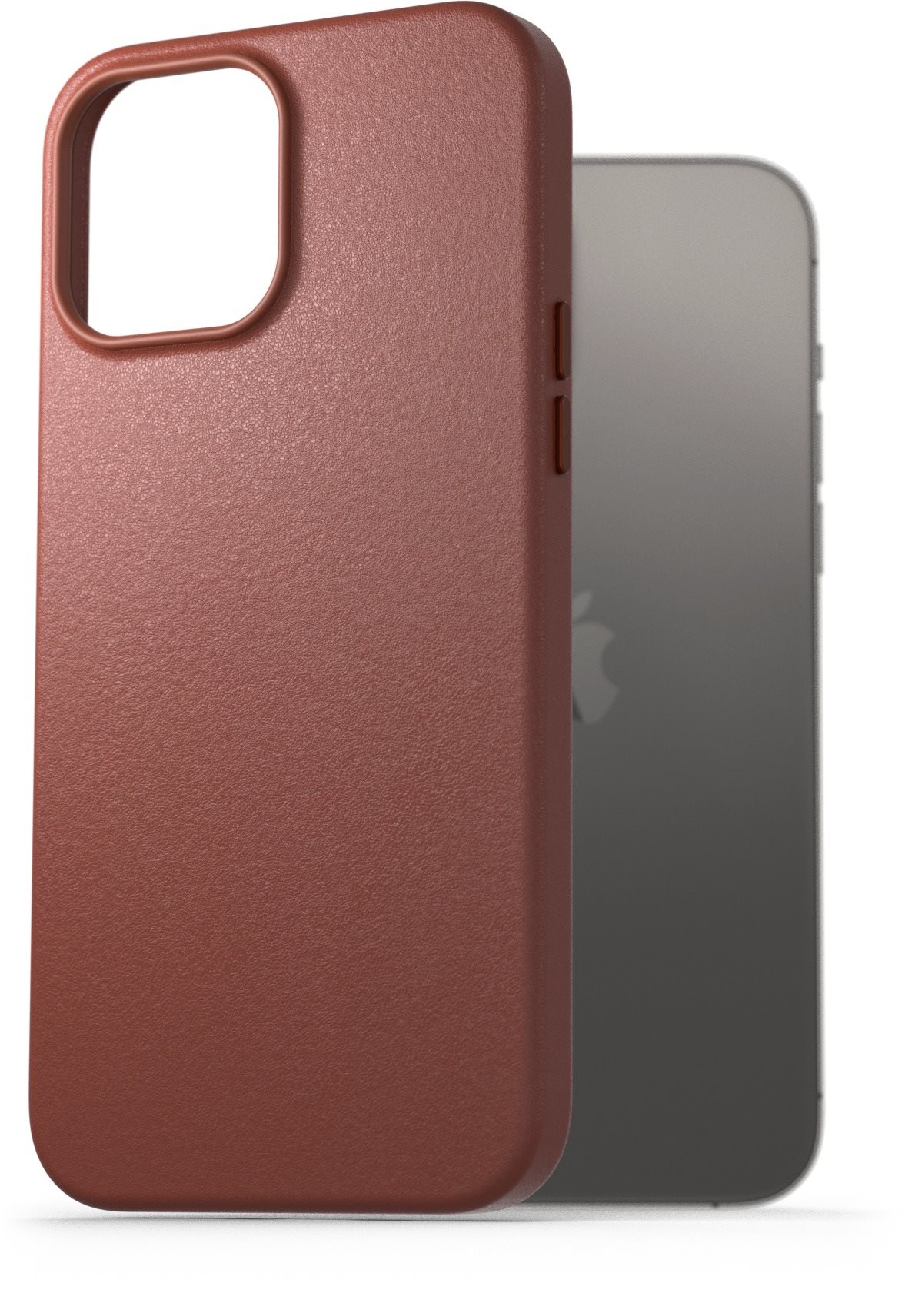 AlzaGuard Genuine Leather Case iPhone 13 Pro Max készülékhez, barna